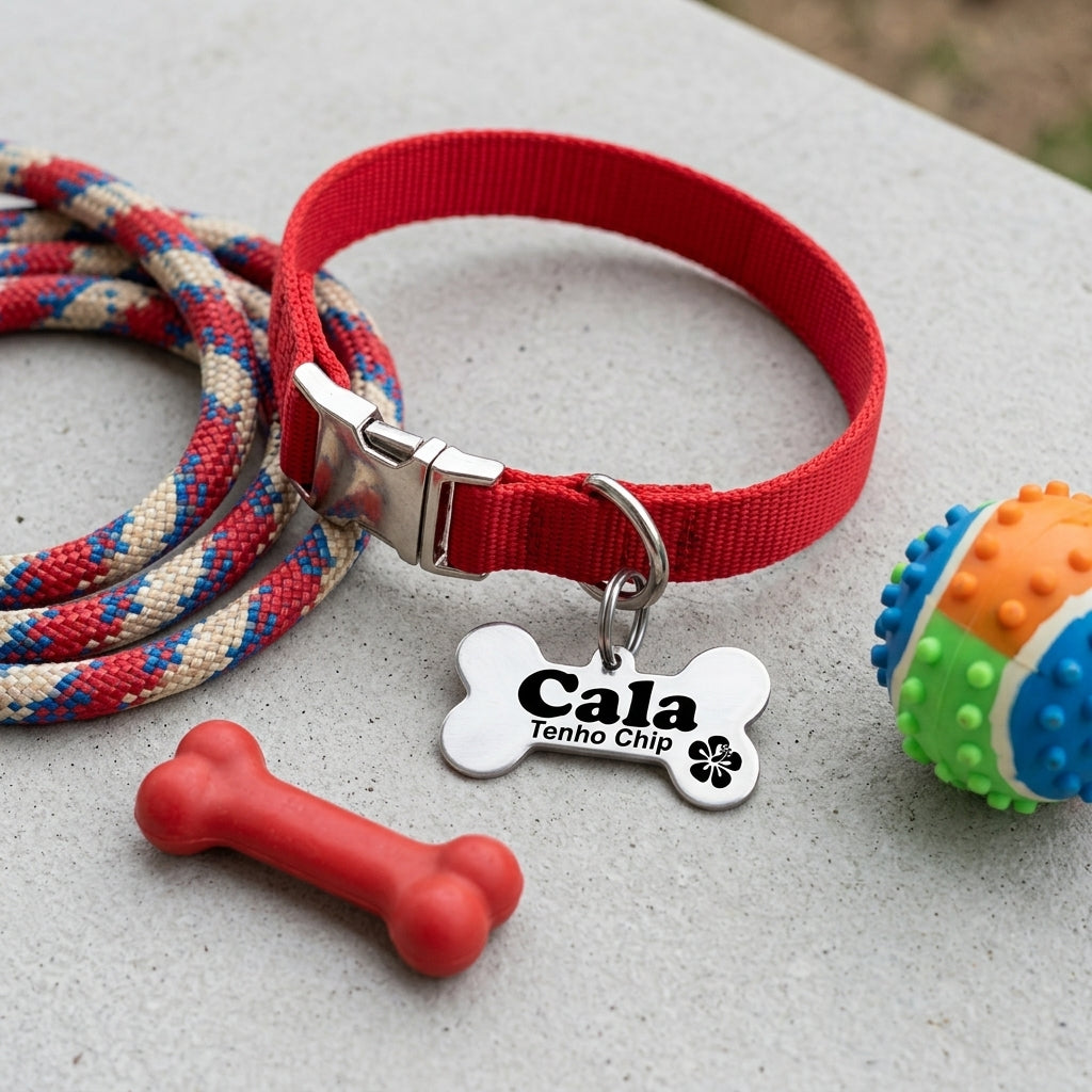Medalla huesito 18x34mm perros pequeños